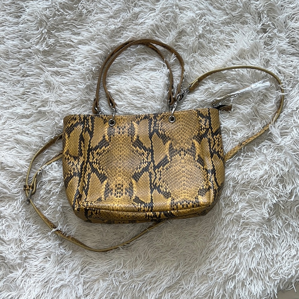 Opening Ceremony Snakeskin Tote Bag NWT